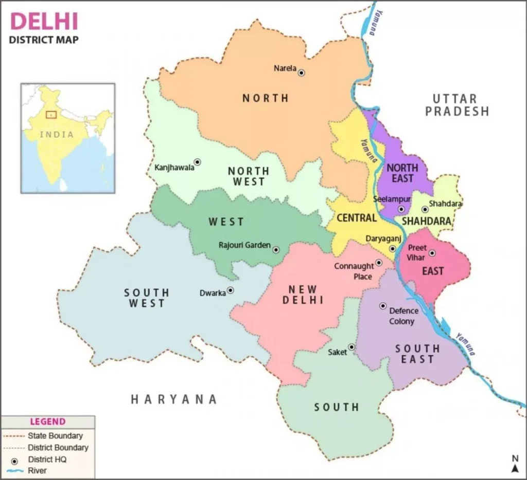 Delhi Map